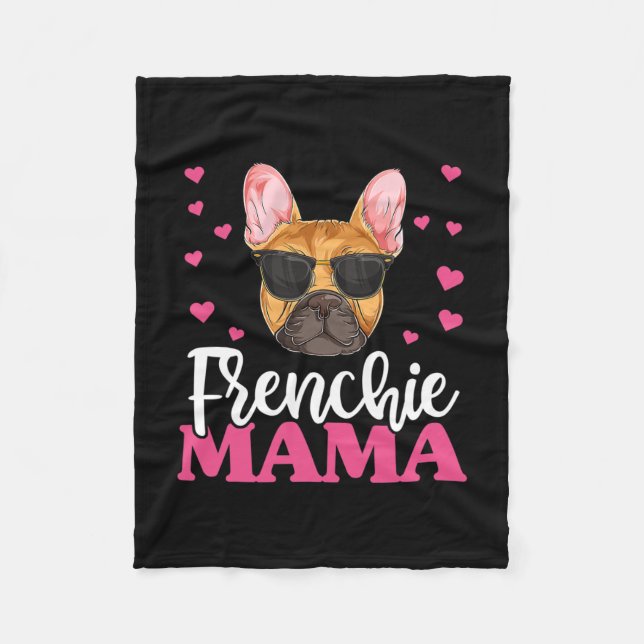 Cobertor De Velo Frenchie Bulldog Mama (Frente)
