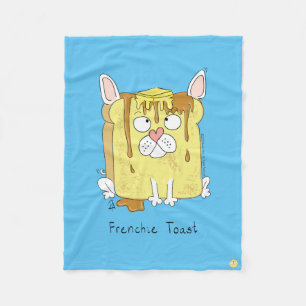Cobertor De Velo Frenchie Toast French Buldogue Fleece Blanket