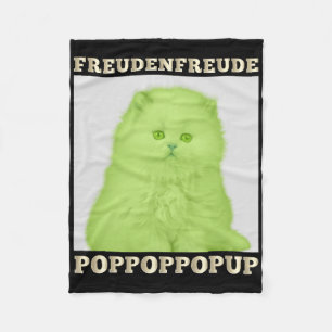 Cobertor De Velo Freudenfreude Poppoppop-up Gato do Lover Felino