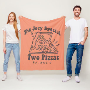 Cobertor De Velo FRIENDS™ Citação de Pizza do Joey