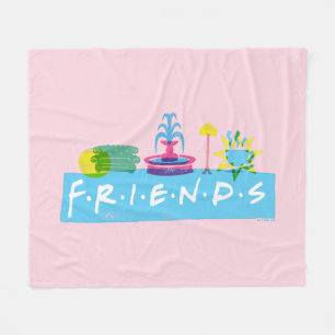 Cobertor De Velo FRIENDS™   Logotipo com Ícones