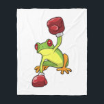 Cobertor De Velo Frog at Boxing with Boxing gloves<br><div class="desc">This design is the perfect gift for a birthday,  Christmas and other celebrations. It is suitable for women,  men and kids.</div>