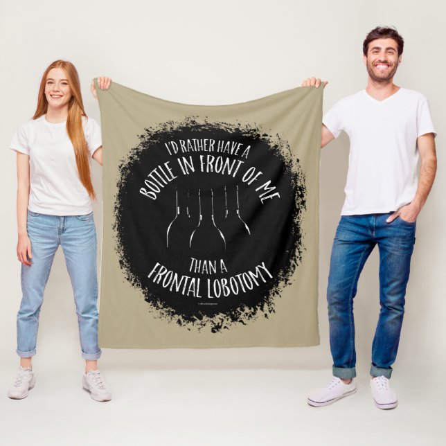 Cobertor De Velo Frontal Lobotomy Fleece Blanket (In Situ)