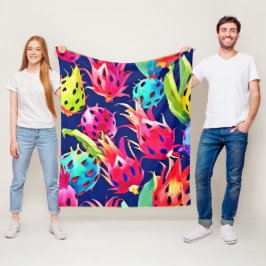 Cobertor De Velo Fruta Colorida do Dragão