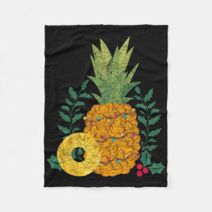 Cobertor De Velo Fruta de Verão Havaiano Abacaxi Natal Tropical