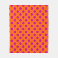 Fuchsia bolinhas em laranja