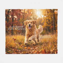 Cobertor De Velo Full Speed Zero Regrets Golden