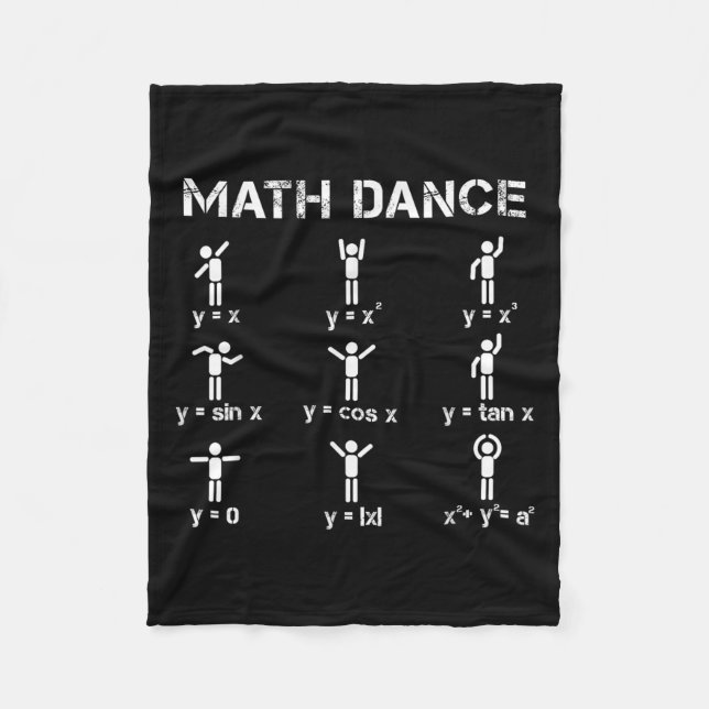 Cobertor De Velo Funções algébricas da dança matemática Camisa de p (Frente)