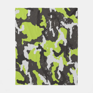 Cobertor De Velo Fundo da Vintage da Camouflage Grunge