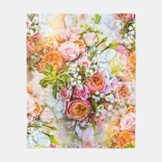 Cobertor De Velo Fundo de flores de verão, buquês de flores