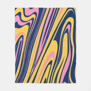 Cobertor De Velo Fundo de Ondas de Cores do Estilo 1960s. Psicde Wa