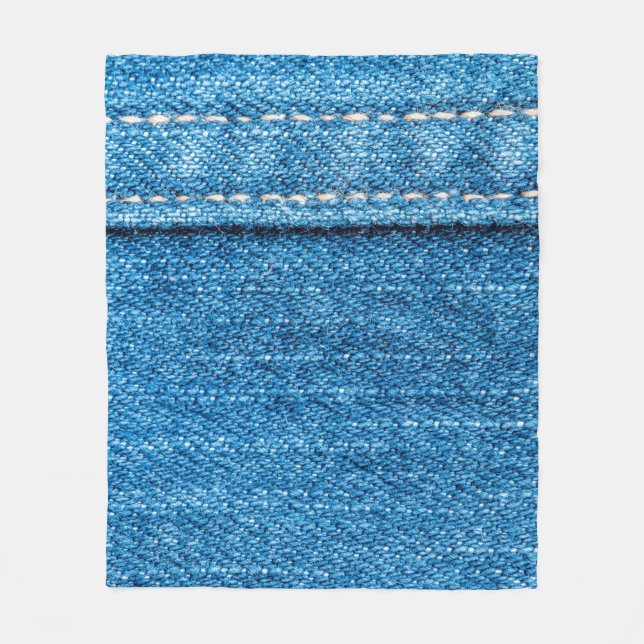 Cobertor De Velo Fundo de textura de jeans azuis. (Frente)