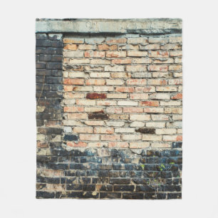 Cobertor De Velo Fundo de textura de tijolos mistos. Efeito de vinh
