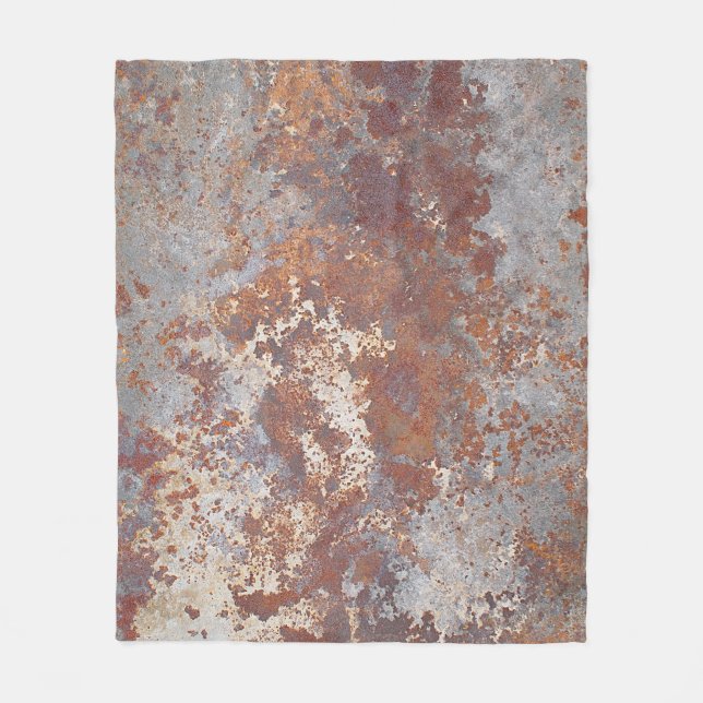Cobertor De Velo Fundo de Textura Metálica Rusty (Frente)