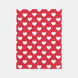 Cobertor De Velo Fundo do Namorados de padrão com amor ao coração