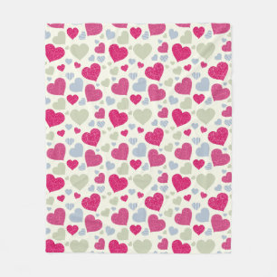 Cobertor De Velo Fundo dos corações