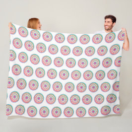 Cobertor De Velo Fundo Personalizado de Aqua Mandala Boho Puro