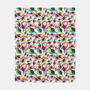 Cobertor De Velo fundo toucan exótico do pássaro de Brasil