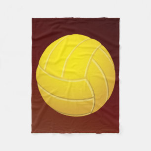 Cobertor De Velo Fundo vermelho da terra do voleibol amarelo