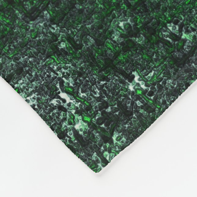 Cobertor De Velo Fungos verdes em latidos de árvores ou cinzas esbr (Quina)