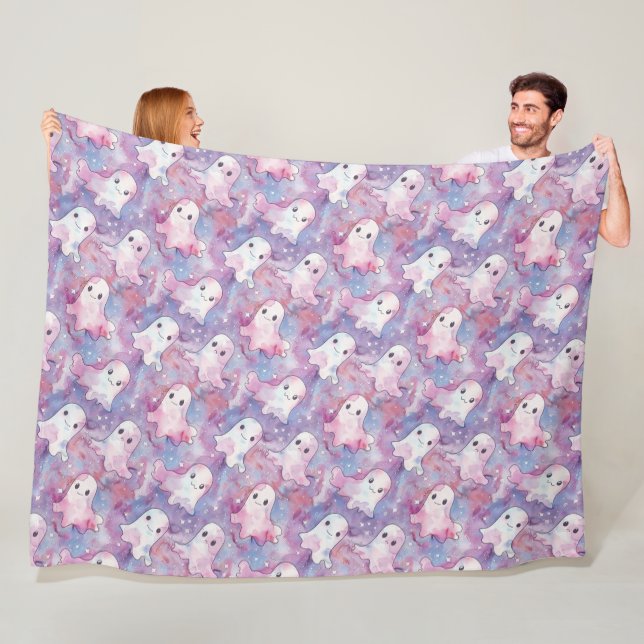 Cobertor De Velo Funky Fantasma Colorida Halloween (In Situ)