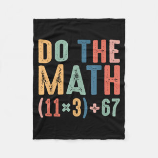 Cobertor De Velo Funny 100 Days School Math Equation Do The Math 10