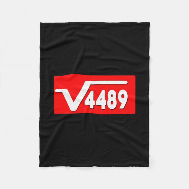 Cobertor De Velo Funny 67 Meme Square Root 4489 Slang Math Teacher  (Frente)