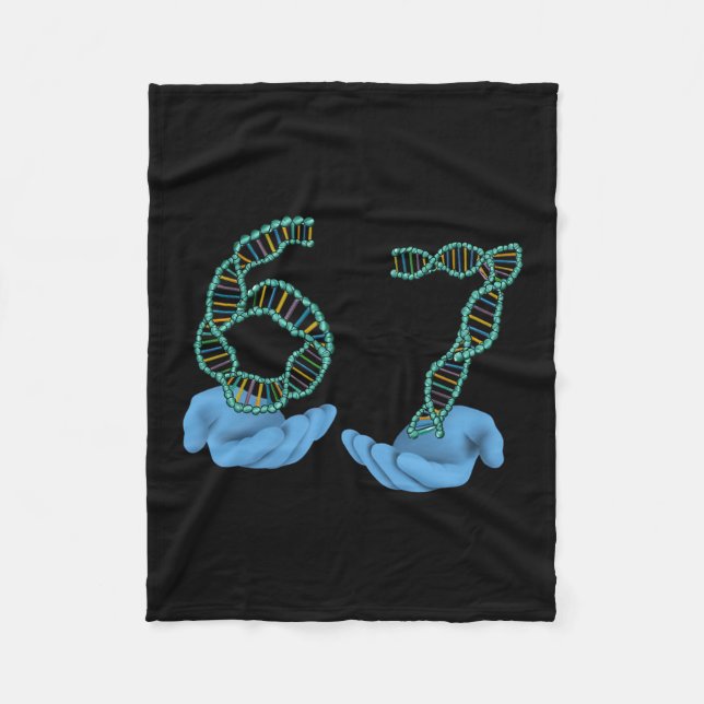 Cobertor De Velo Funny 67 Number Meme Dna Replication Molecular Sci (Frente)