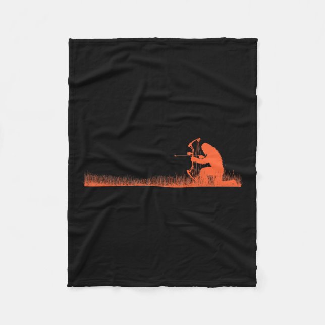 Cobertor De Velo Funny Bigfoot Archery Arco Hunter Sasquatch Arco H (Frente)