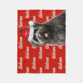 Cobertor De Velo Funny Bouvier Dog Nome Patterado Natal