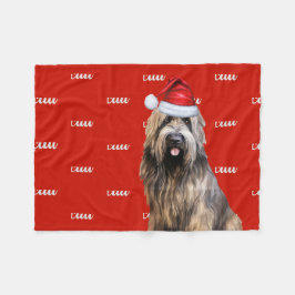 Cobertor De Velo Funny Briard Shepherd Dog Nome Patterado Natal