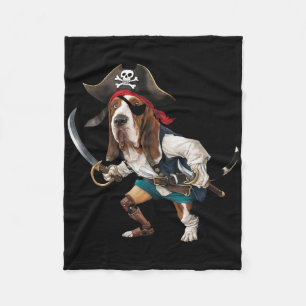 Cobertor De Velo Funny Bysset Hound Pirate Halloween Mens Womens Ki