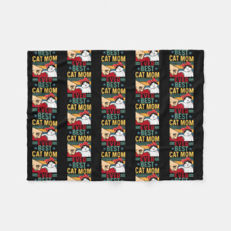 Cobertor De Velo Funny Cat Mom for Cat Lovers Mothers Day Gifts