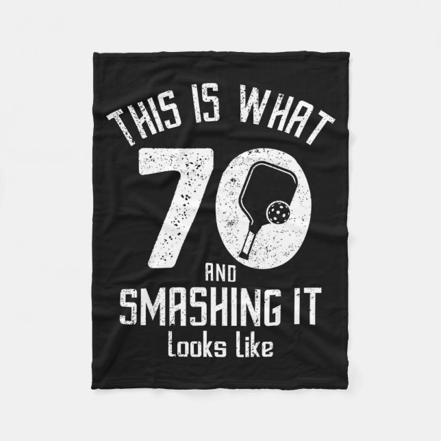 Cobertor De Velo Funny Ckleball 70th Birthday 70 Years Old Love Ckl (Frente)