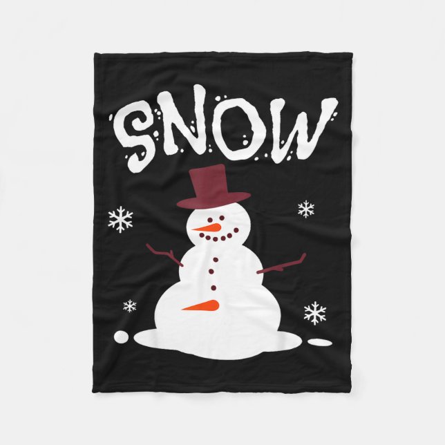 Cobertor De Velo Funny Couples Christmas Party Snow Man Merry Xmas  (Frente)