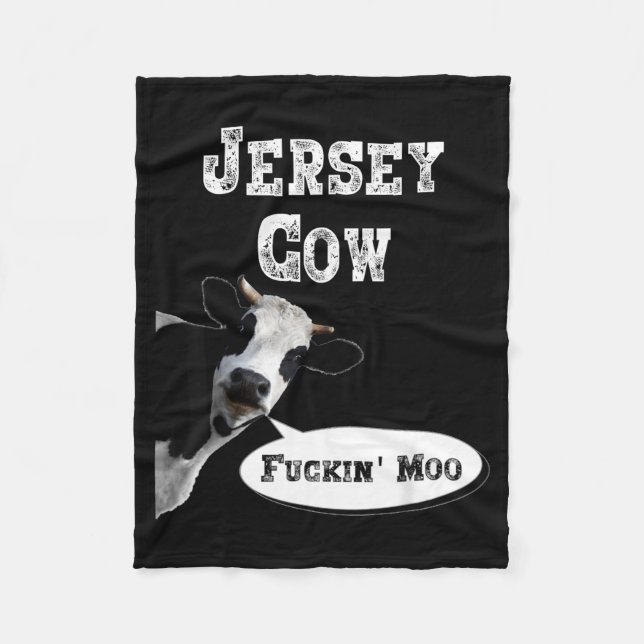 Cobertor De Velo Funny Cow Shirt New Jersey Cow Lover Farm Animal R (Frente)