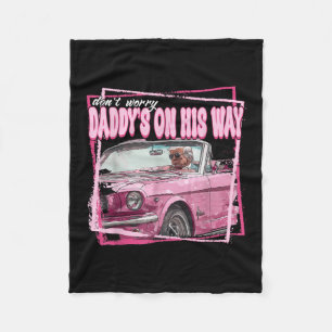 Cobertor De Velo Funny Daddys Home Trump Pink 2024 Leve a América