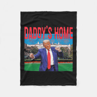 Cobertor De Velo Funny Daddys Home Trump Pink 2024 Leve América de 