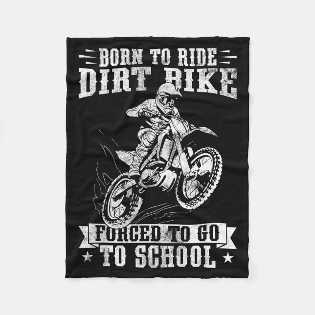 Cobertor De Velo Funny Dirt Bike Art For Boys Girls Motocross Dirt  (Frente)
