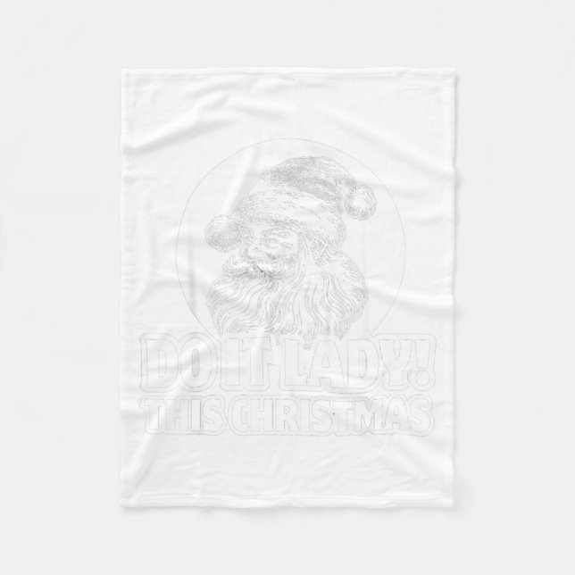 Cobertor De Velo Funny Do It This Christmas Holiday Festive  (Frente)