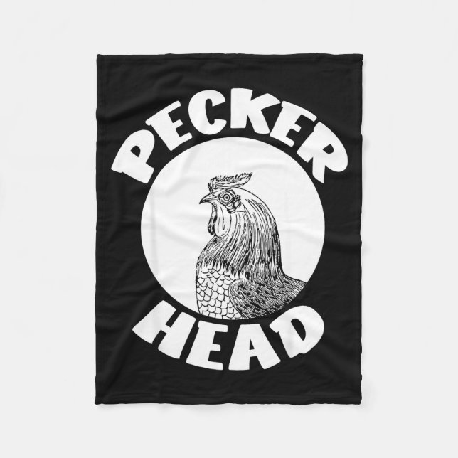 Cobertor De Velo Funny Don't Be A Clucking Pecker Head Chicken Farm (Frente)