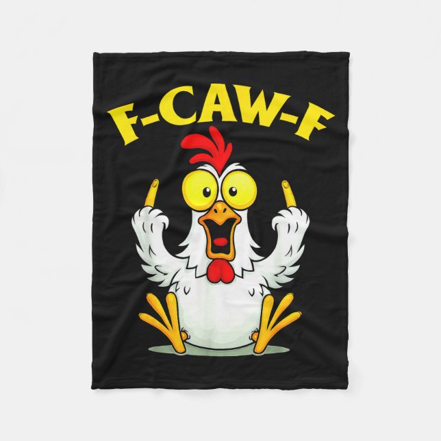 Cobertor De Velo Funny F-caw-f Chicken Fcawf Chicken  (Frente)