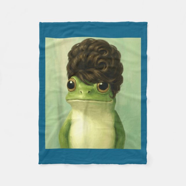 Cobertor De Velo Funny Frog Beehive Bob Haircut Meme  (Frente)
