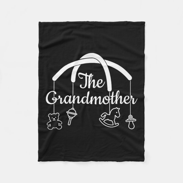 Cobertor De Velo Funny Grandmother Design For Proud Grandmas Premiu (Frente)