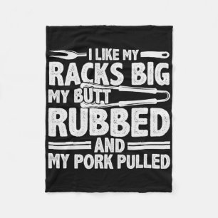 Cobertor De Velo Funny Griling Pork Rub Fumante Churrasco Carne Fum