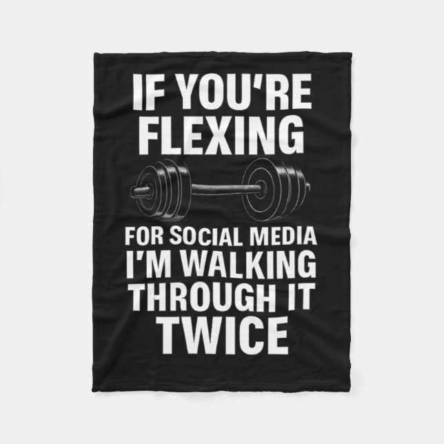 Cobertor De Velo Funny Gym Flexing Workout Bodybuilding 2 (Frente)