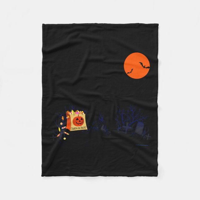 Cobertor De Velo Funny Halloween Bigfoot Trick Or Treating - Bigfoo (Frente)