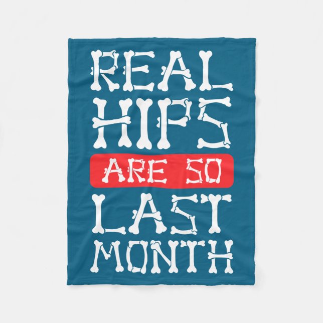 Cobertor De Velo Funny Hip Replacement Bones Surgery Recovery  (Frente)