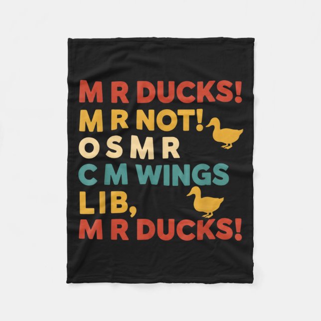 Cobertor De Velo Funny Hunting Humor Tee For M R Ducks  (Frente)