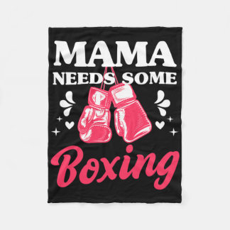 Cobertor De Velo Funny Kickboxing Mama Needs Some Boxing Training G